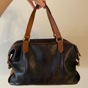 Madewell Kensington Two-Tone Satchel Bag
